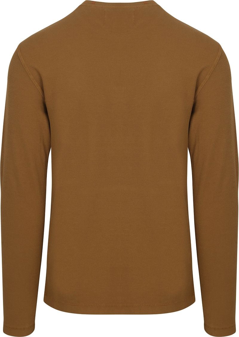 Superdry Pullover Henley Waffle Washed Camel - Größe M günstig online kaufen