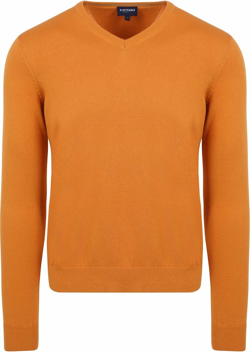 Suitable Respect Bio-Baumwolle Pullover Vinir Orange - Größe M günstig online kaufen