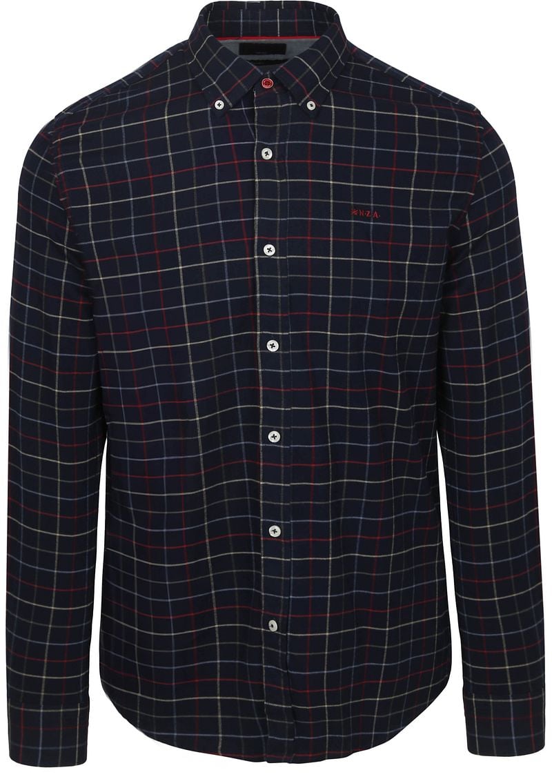 NZA Shirt Bruce Waihi Light Flannel Check Icon Navy - Größe 3XL günstig online kaufen
