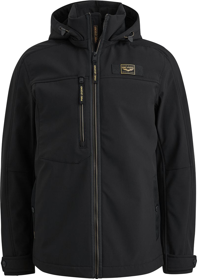 PME LEGEND Heren Jassen Semi Long Jacket Successor 3l Soft Shell Zwart