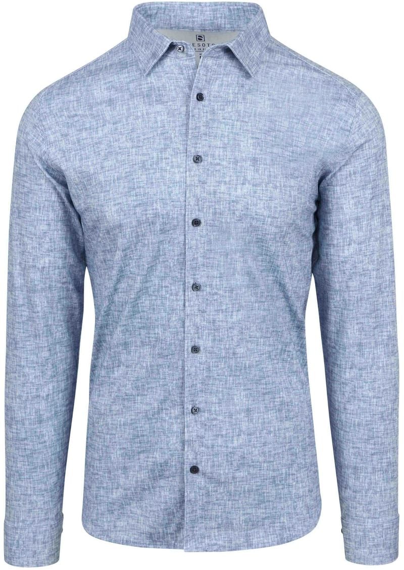 DESOTO Heren Overhemden Kent 1 1 Blauw