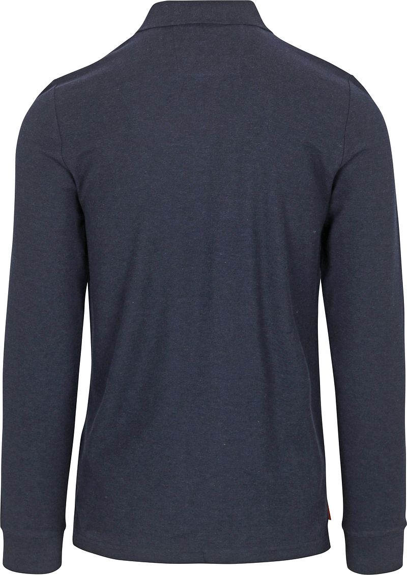 new zealand auckland NZA Longsleeve Polo Isaac Piqué Navy