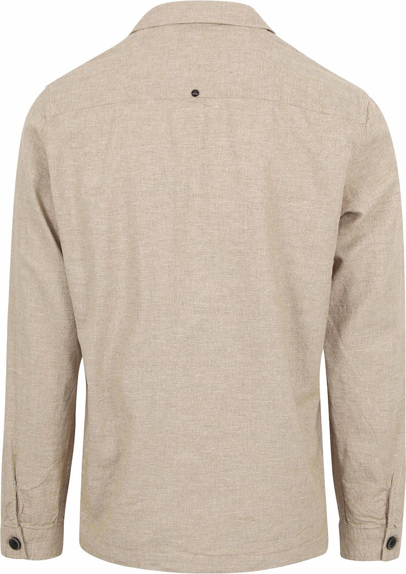 No Excess Überhemd Leinen Beige - Größe 3XL günstig online kaufen