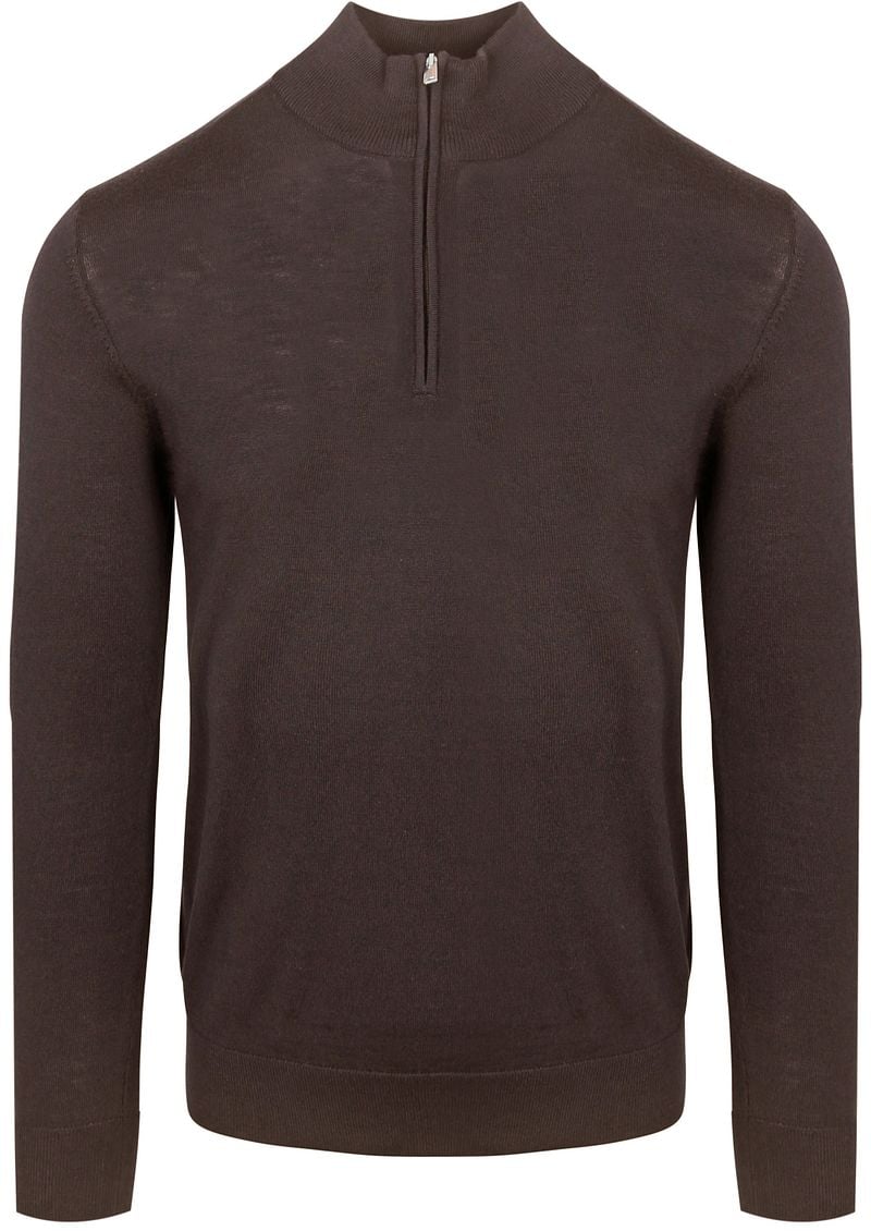 PROFUOMO Heren Truien & Vesten Pullover Half Zip Taupe