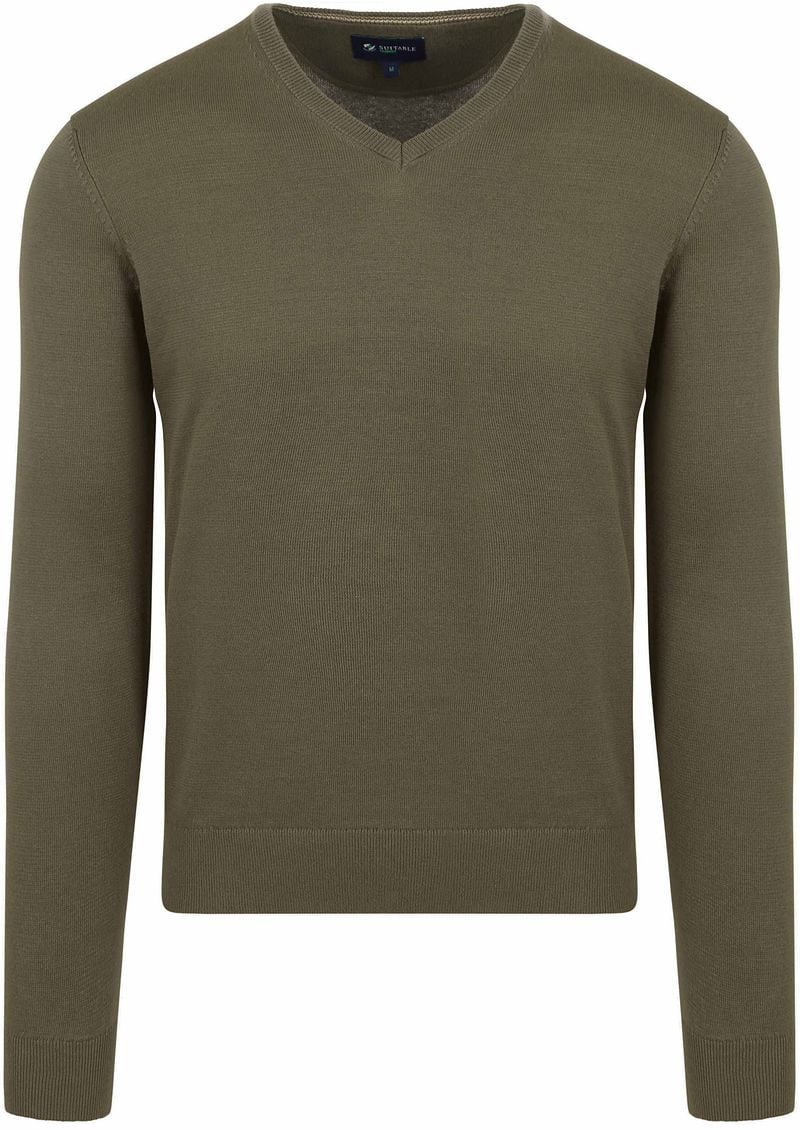 Suitable Respect Vinir Pullover Olijfgroen