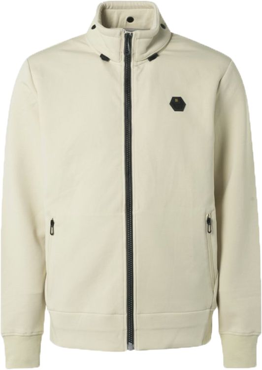 No-Excess Cardigan Zippé Ecru Blanc cassé taille M
