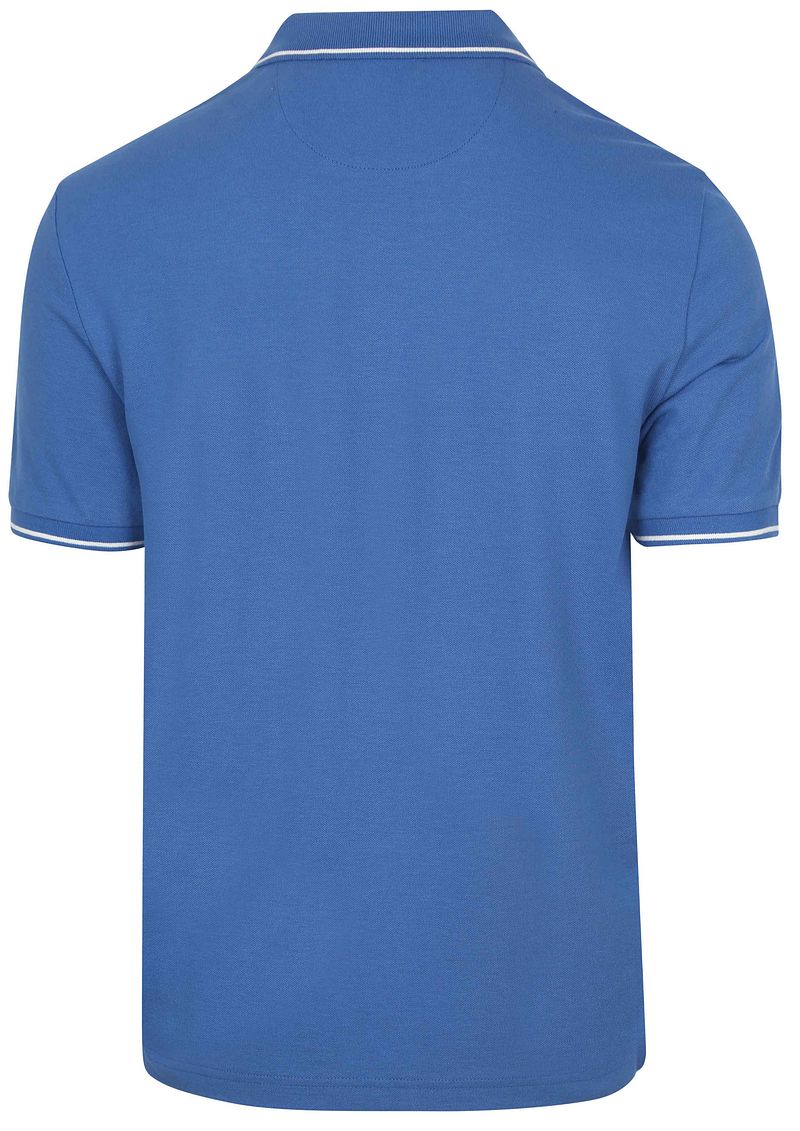 Gant Tipping Piqué Poloshirt Blauw