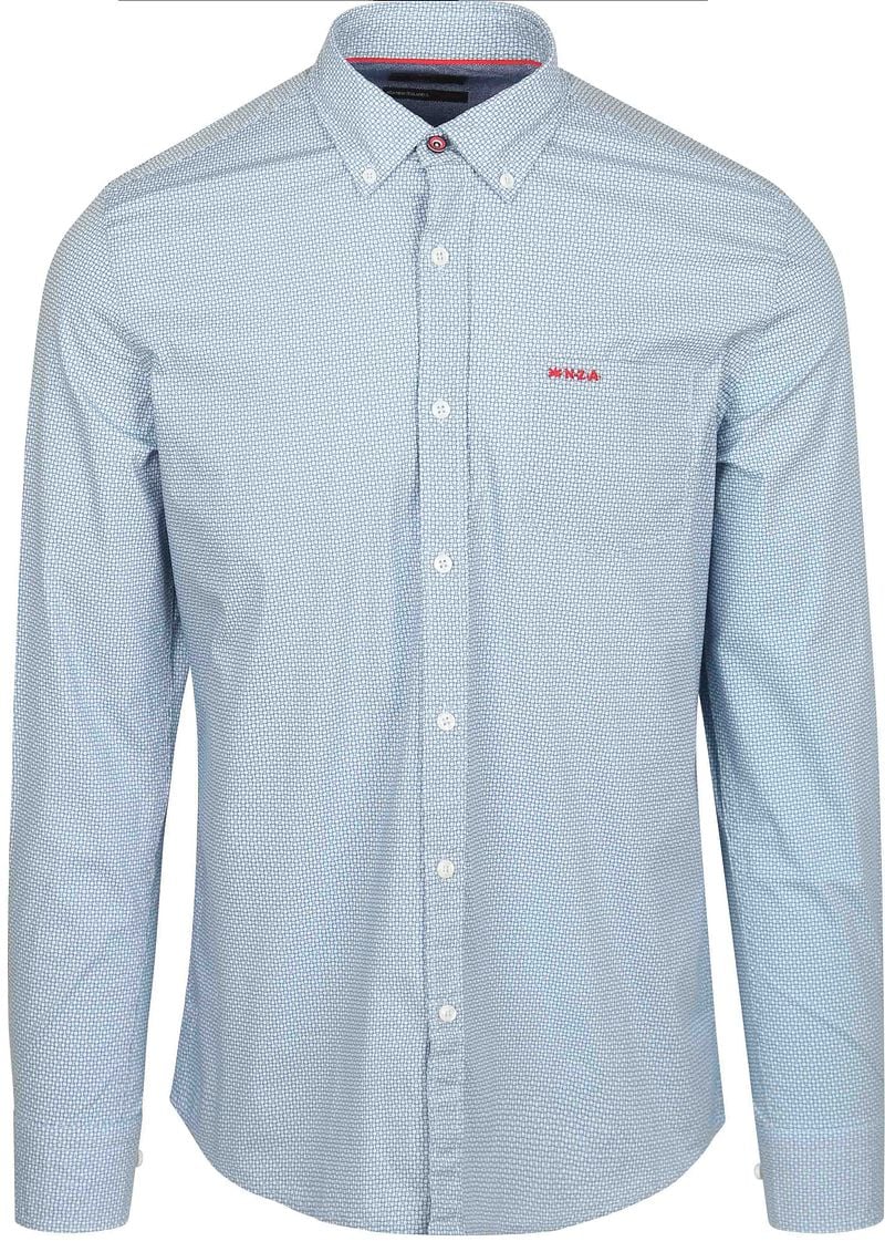 New zealand auckland NZA Shirt Adriel Poplin Blauw