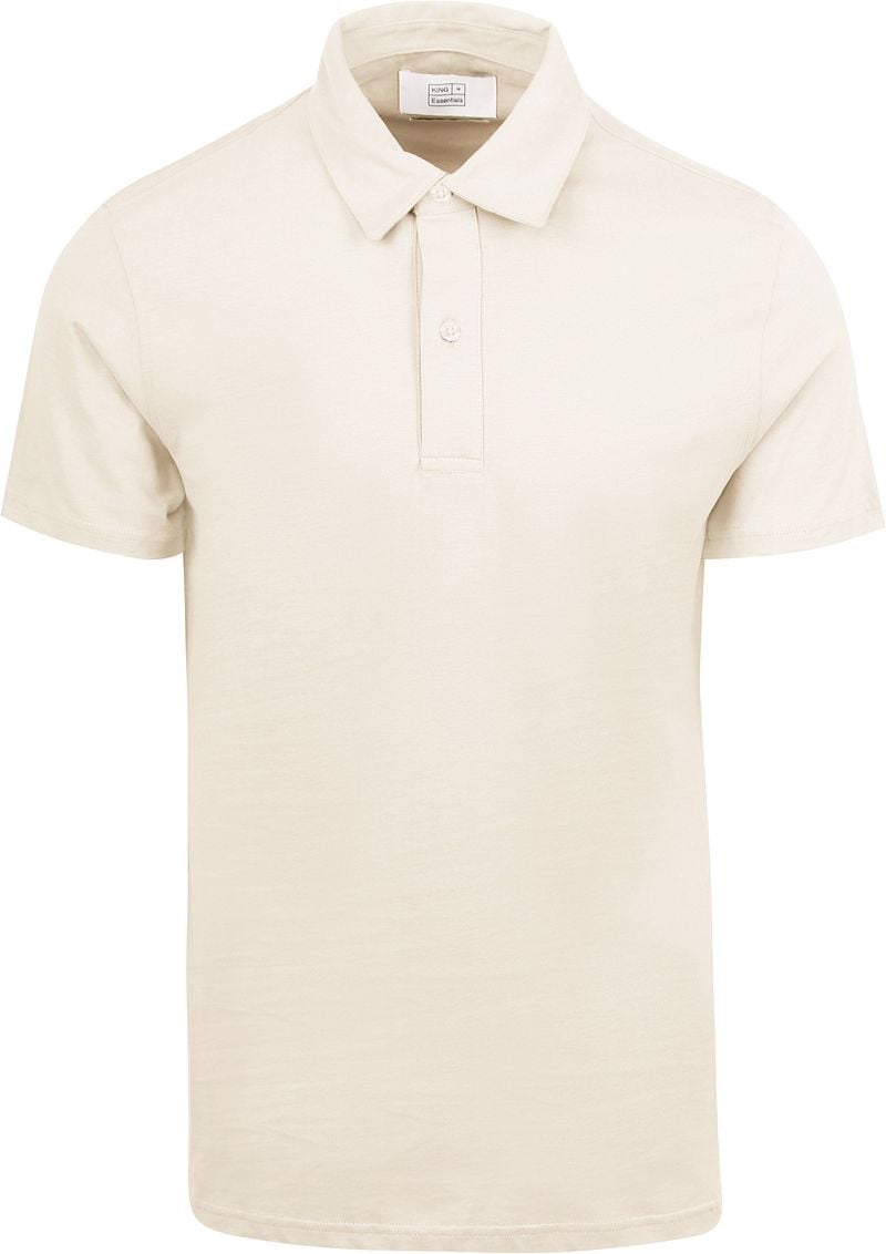 KING Essentials The James Poloshirt Ecru