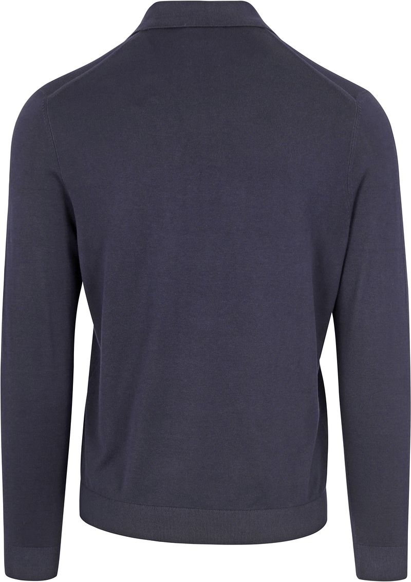 Suitable Compact Cotton Poloshirt Navy