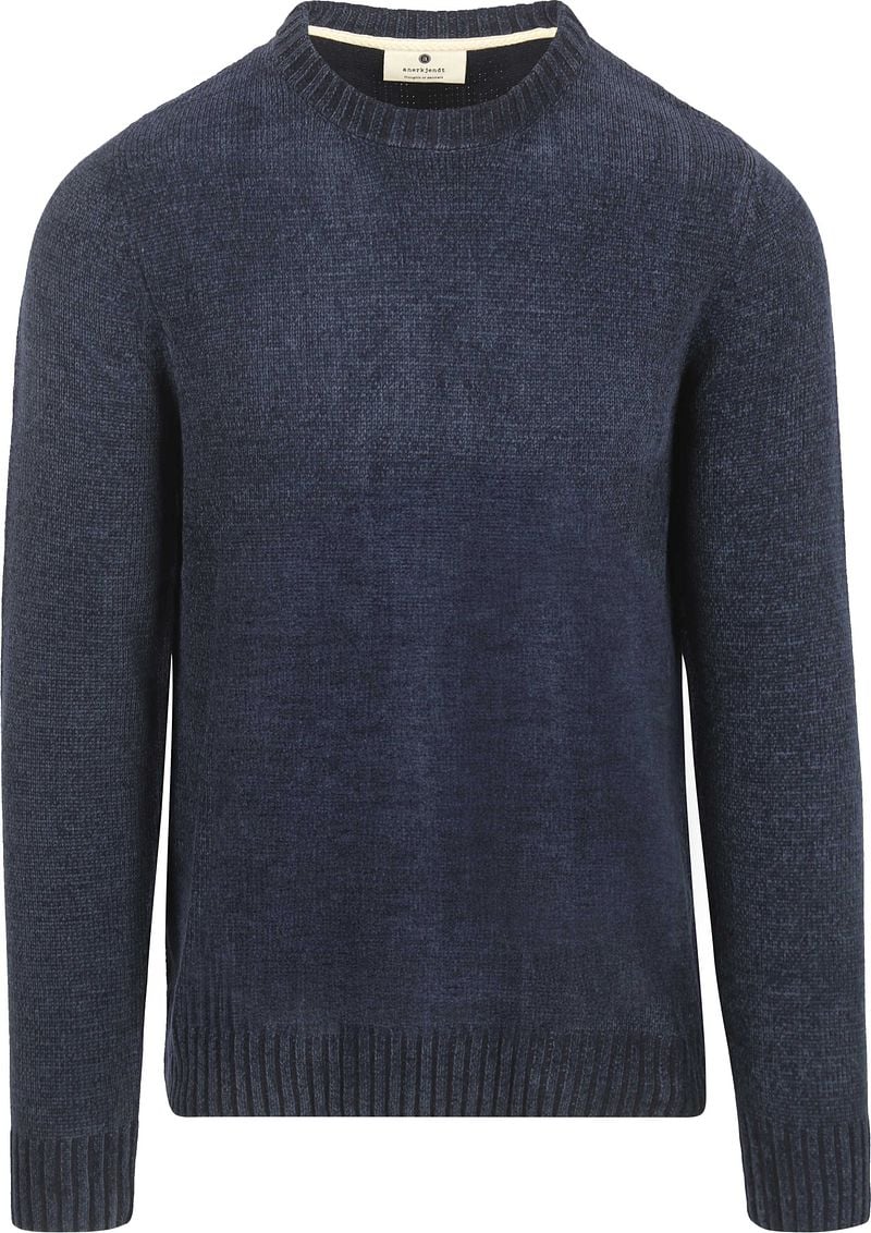 ANERKJENDT Heren Truien & Vesten Aksune Chenille Knit Donkerblauw