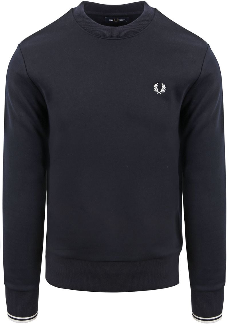 Fred Perry Sweater Logo Dunkel Blau - Größe M günstig online kaufen