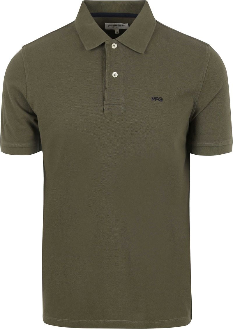 McGregor Classic Piqué Poloshirt Olivgrün - Größe S günstig online kaufen