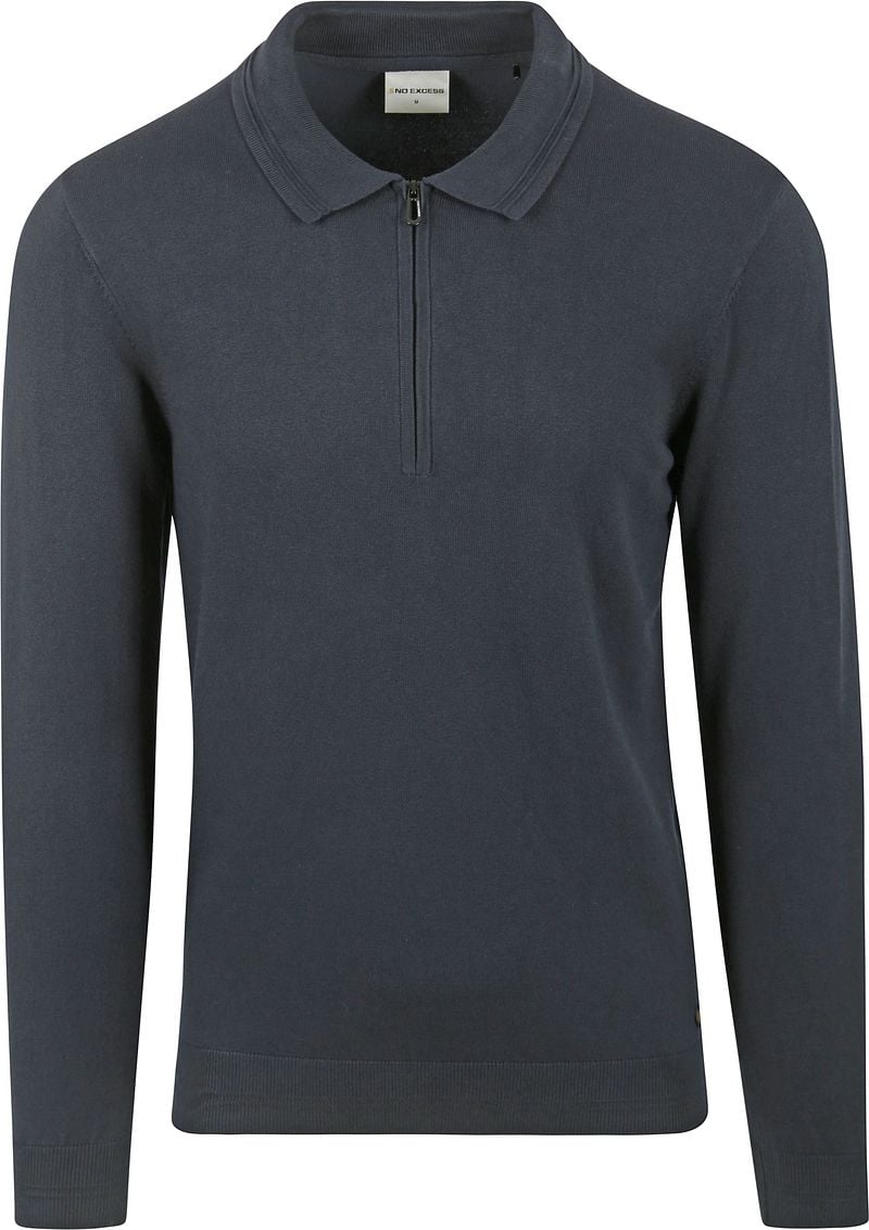 No Excess Pullover Poloshirt Navy - Größe XXL günstig online kaufen