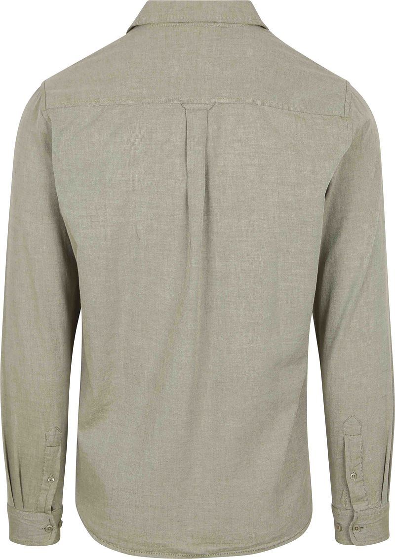 KnowledgeCotton Apparel Overhemd Lichtgroen