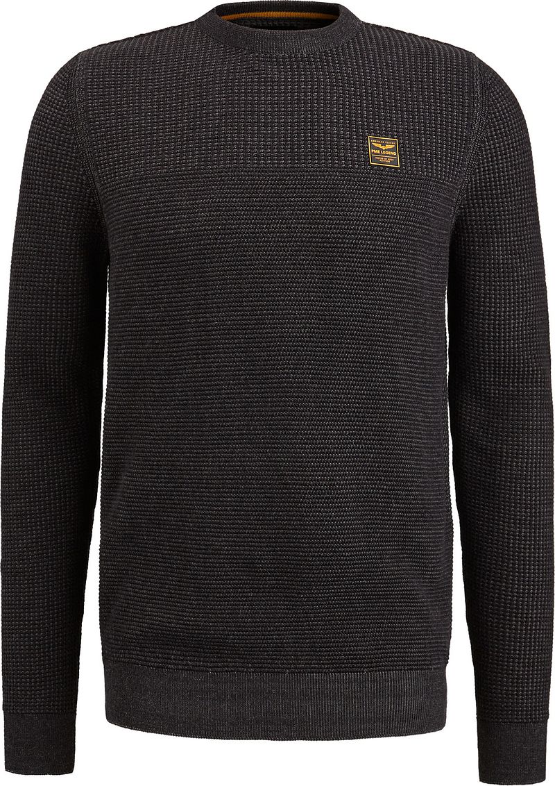 PME LEGEND Heren Truien & Vesten Crewneck Cotton Plated Donkergrijs