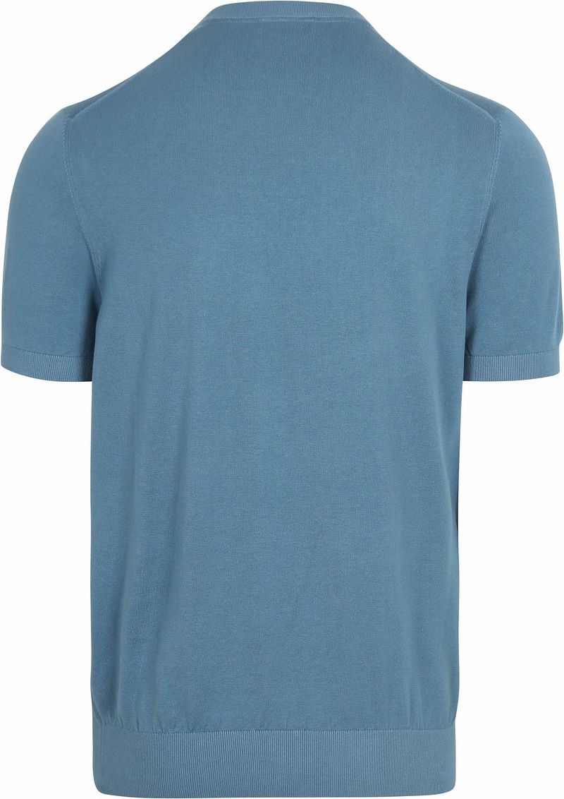 Suitable Knitted T-shirt Pocket Compact Blauw