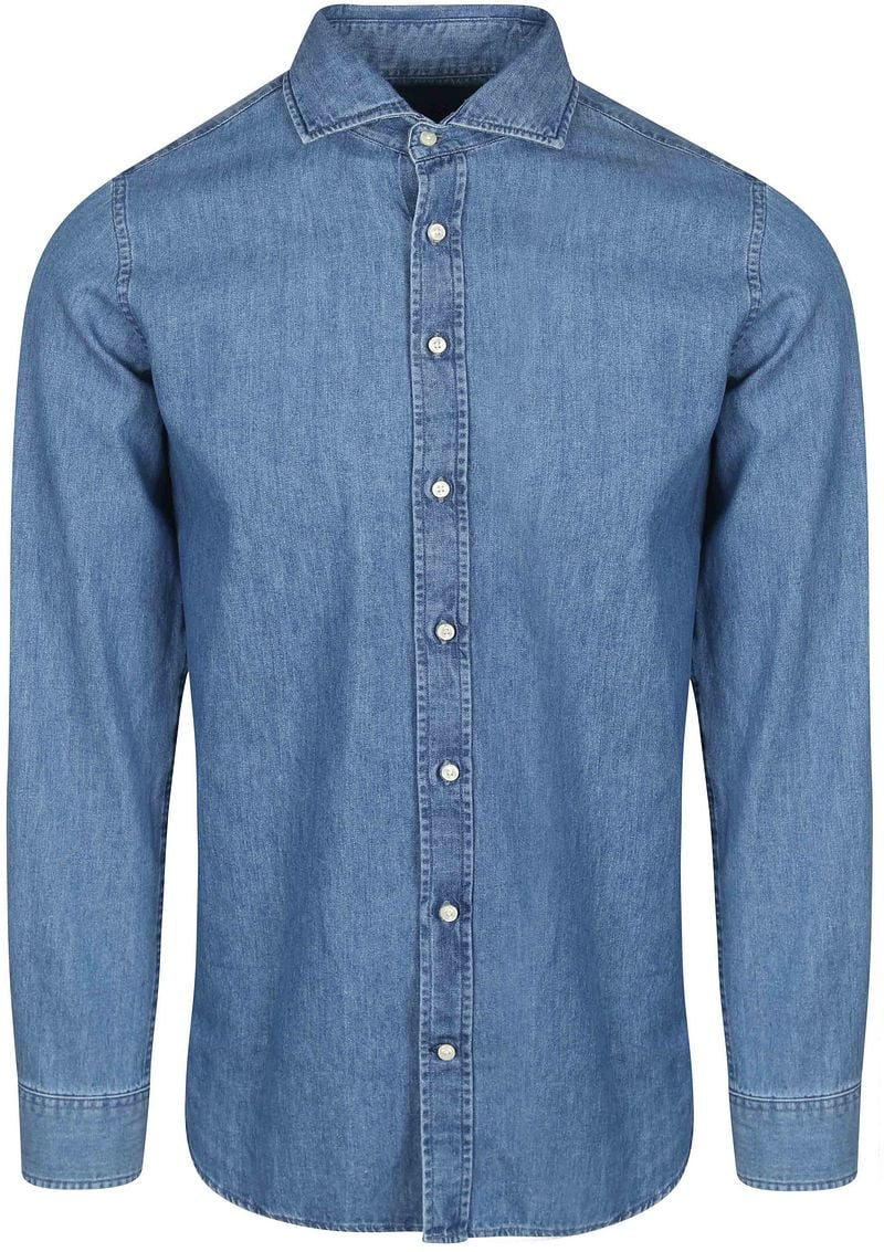 Steppin' Out Overhemd Chambray Blauw