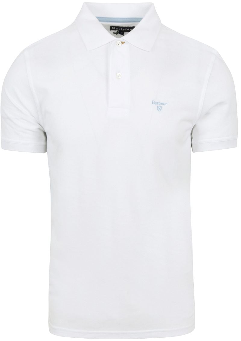 Barbour Sportieve Polo in Wit Smart-Casual Stijl White Heren