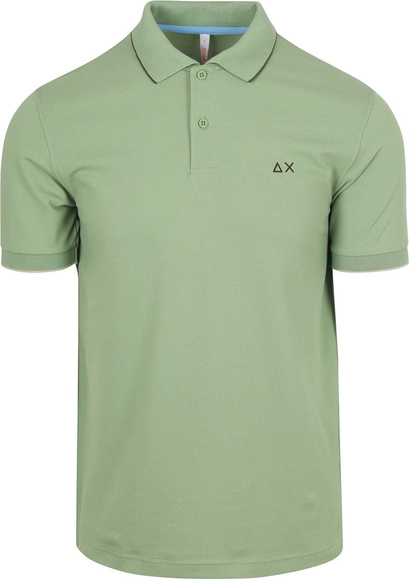 Sun68 Poloshirt Small Stripe Collar Hellgrün - Größe XL günstig online kaufen