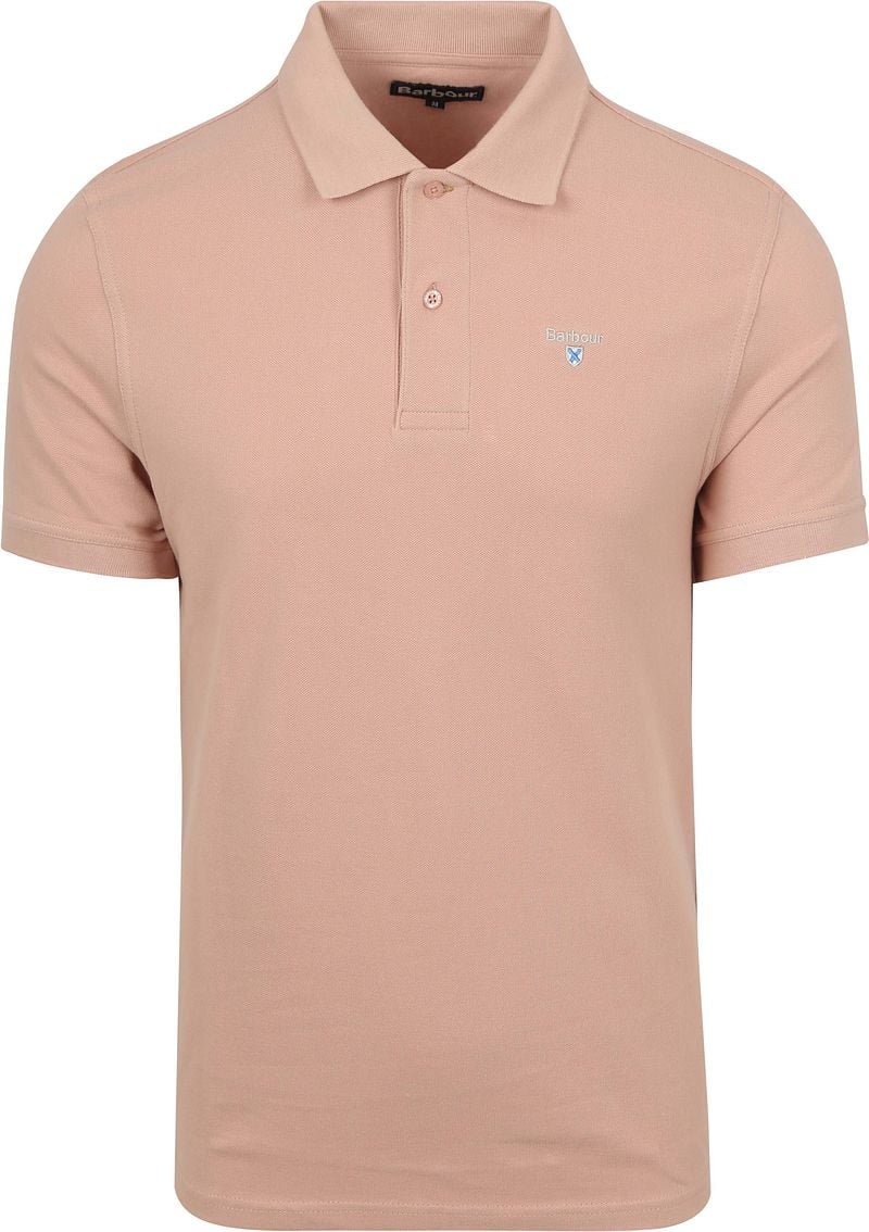 Barbour Pique Poloshirt Hellrosa - Größe M günstig online kaufen