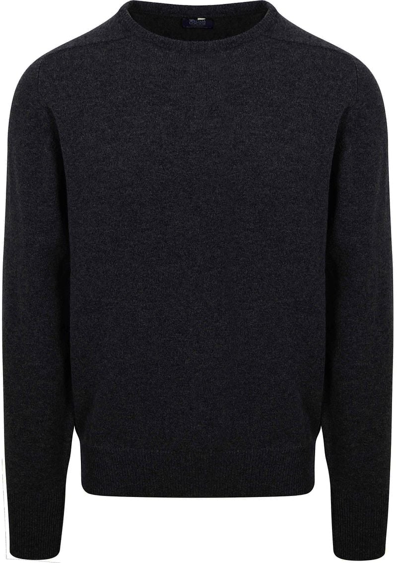 William Lockie Pullover Lammwolle Anthrazit - Größe 3XL günstig online kaufen