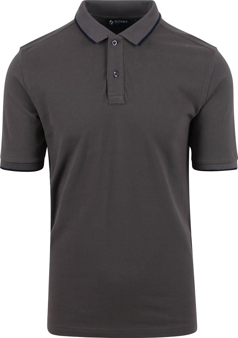 Suitable Respect Poloshirt Tip Ferry Anthrazit - Größe XL günstig online kaufen