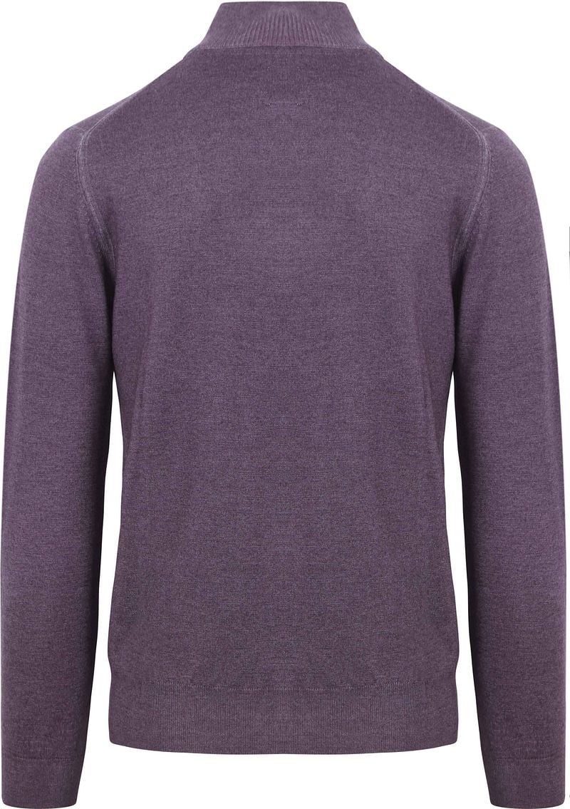 R2 Half Zip Pullover Merino Wolle Lila - Größe 3XL günstig online kaufen