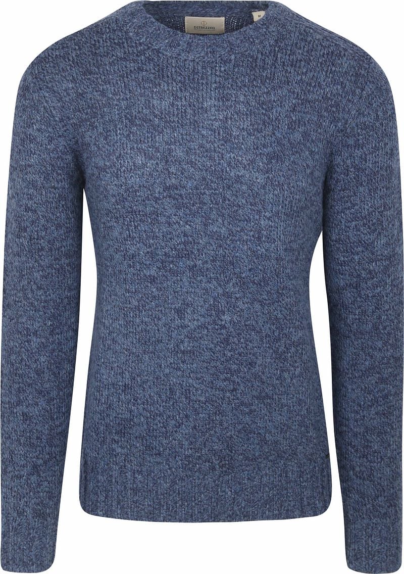 Dstrezzed Crewneck Per Melange Navy