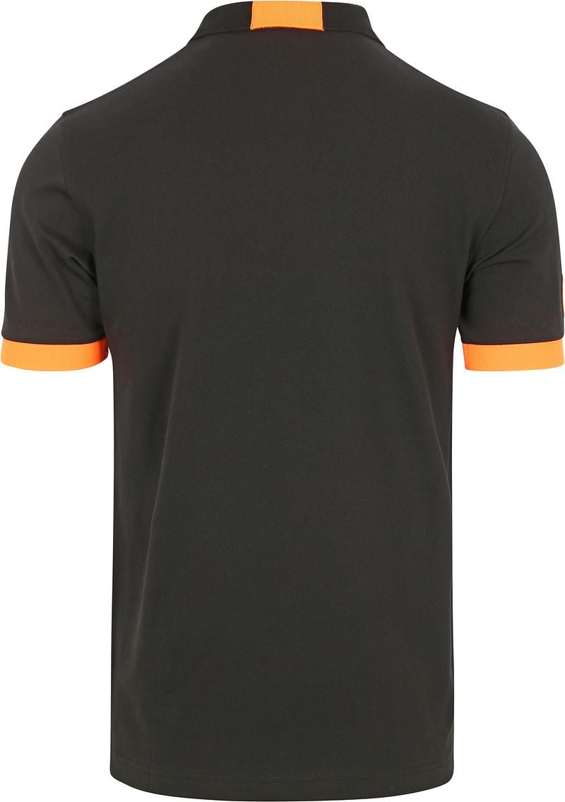 Sun68 Poloshirt Logo Fluo Schwarz  - Größe L günstig online kaufen