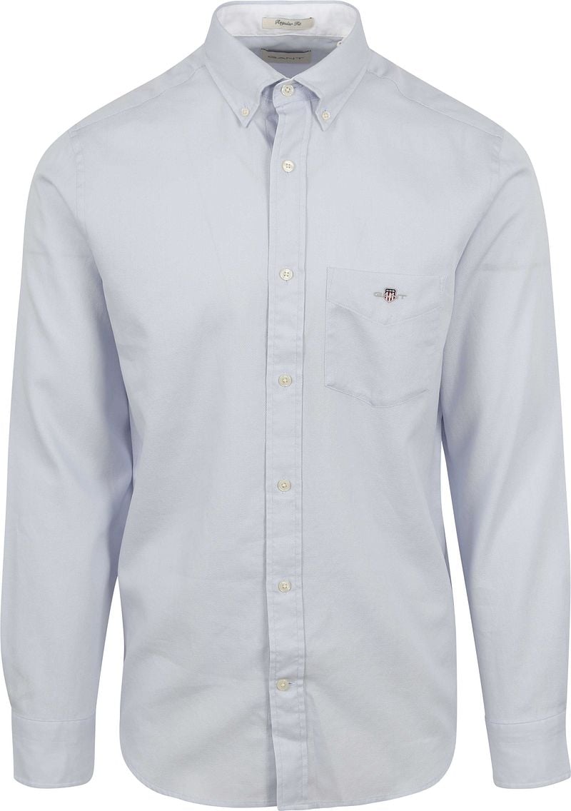 Gant Casual Hemd Honeycomb Texture Hellblau - Größe 3XL günstig online kaufen