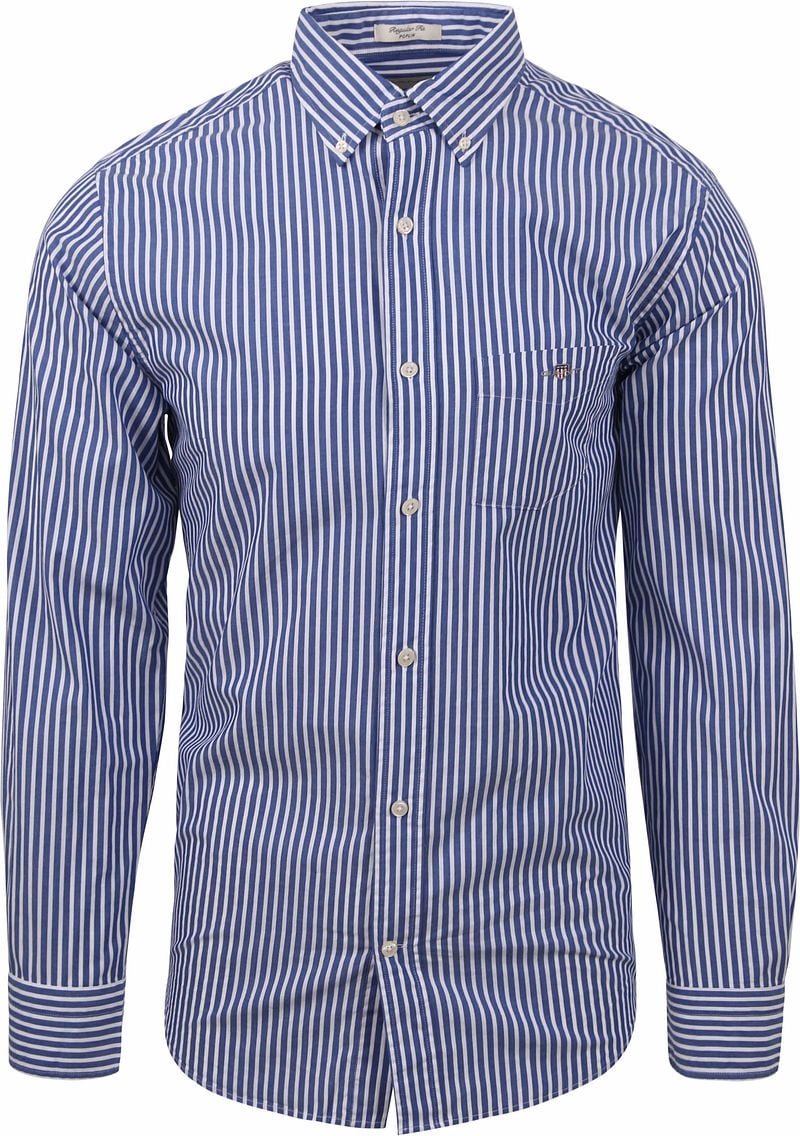 Gant Freizeithemd Stripe Blau - Größe 3XL günstig online kaufen