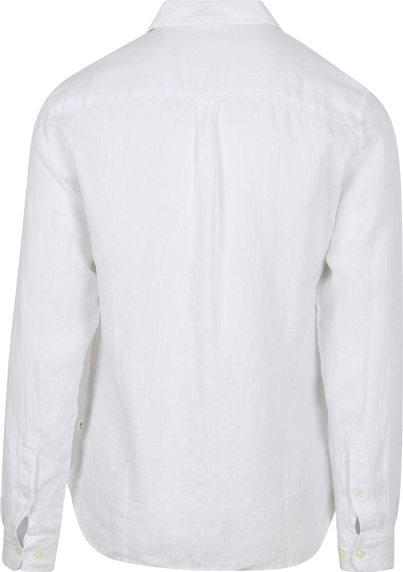 KnowledgeCotton Apparel Overhemd Linnen Wit