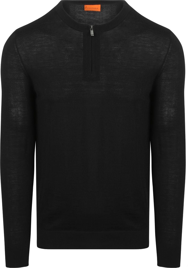 Suitable Crew Zip Merino Schwarz - Größe XXL günstig online kaufen