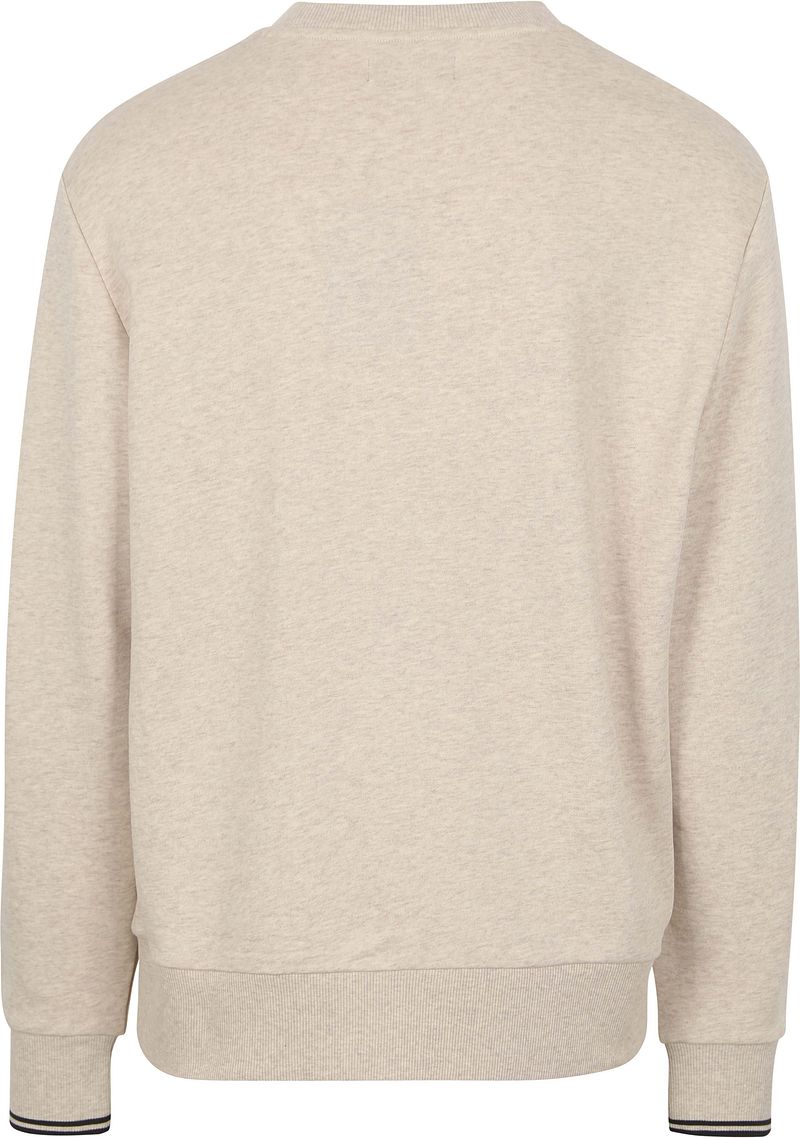 Fred Perry Sweater Logo Limestone Greige