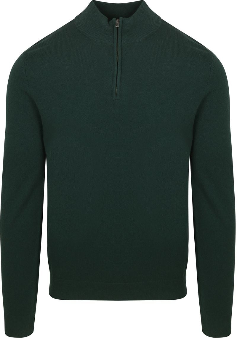 Steppin' Out Half Zip Pullover Merinowolle Caccia Grün - Größe L günstig online kaufen
