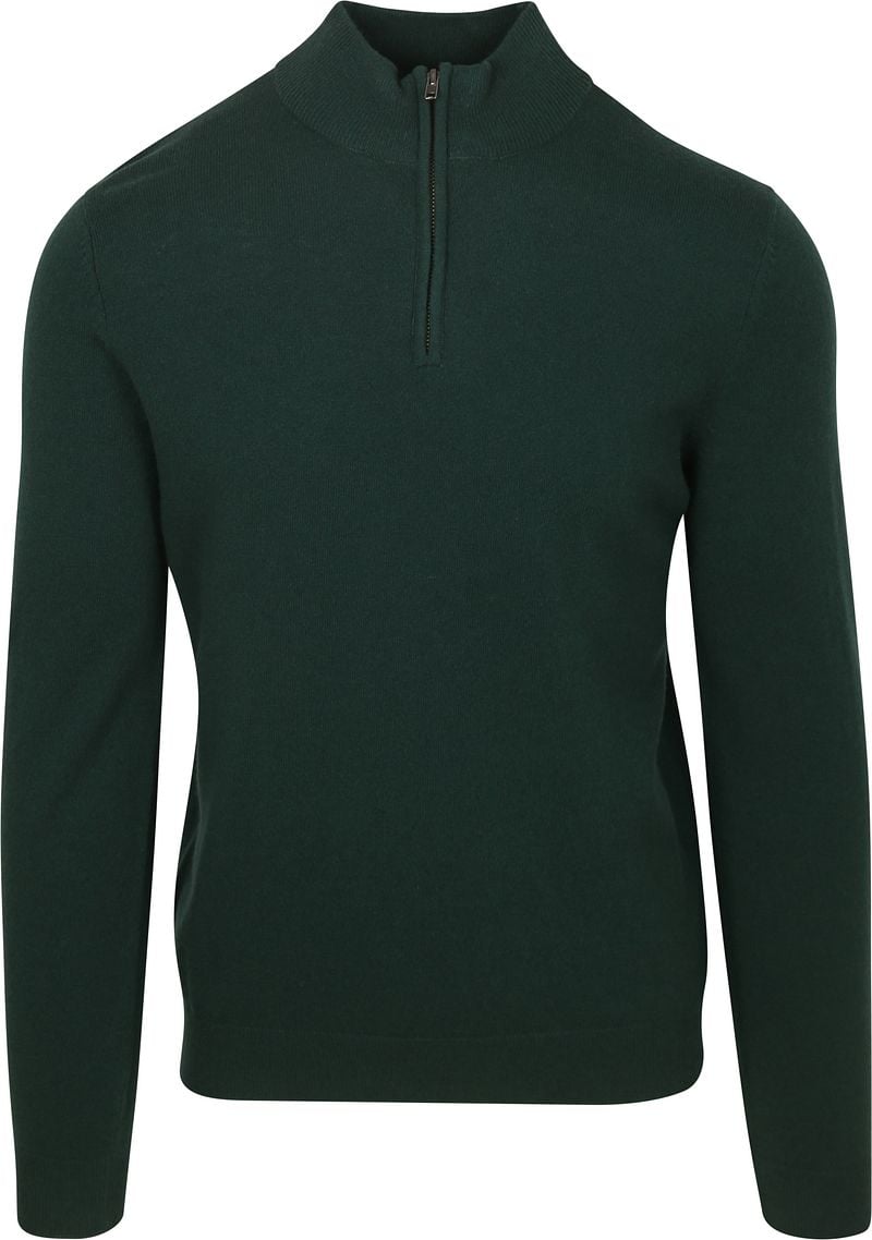 Steppin' Out Half Zip Pullover Merinowolle Caccia Grün - Größe 3XL günstig online kaufen