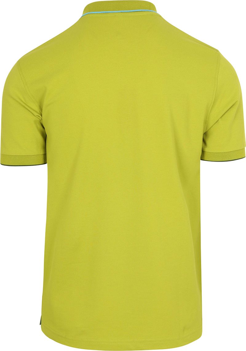 Sun68 Poloshirt Small Stripe Collar Lichtgroen