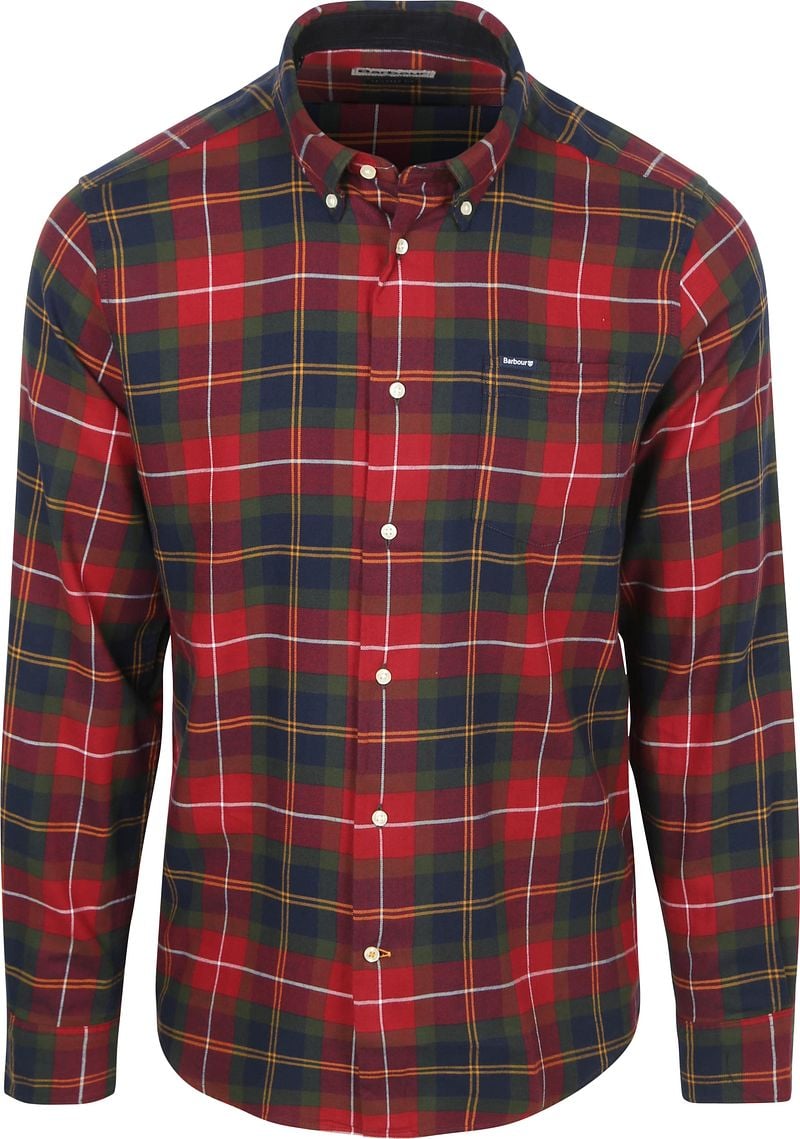Barbour Fortrose Hemd Tartan Rot - Größe XL günstig online kaufen