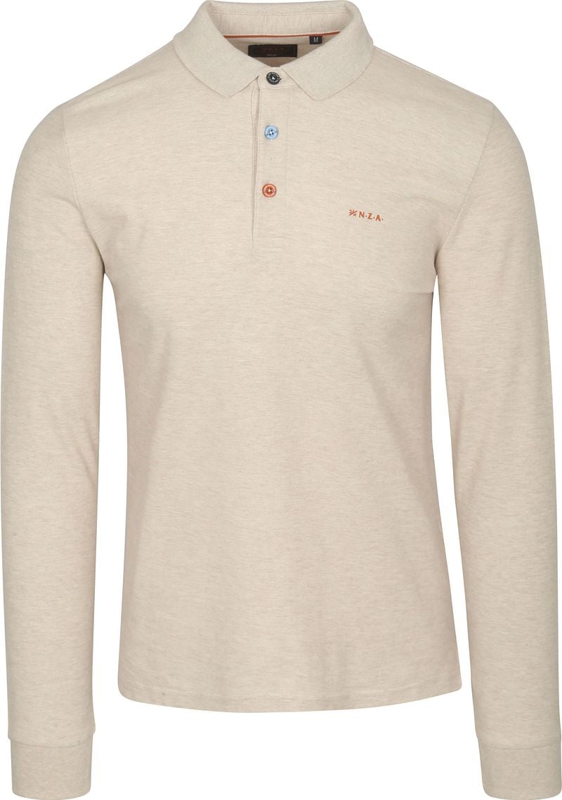 New zealand auckland T-shirt NZA Longsleeve Polo Isaac Piqué Sand