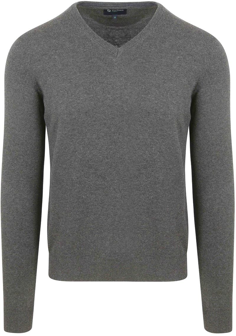 Suitable Respect Bio-Baumwolle Pullover Vinir Melange Anthrazit - Größe XXL günstig online kaufen