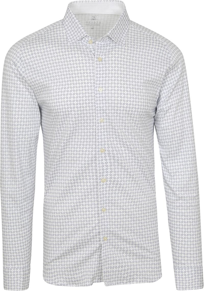 Desoto Chemise Sans Repassage Blanche Impression Blanc taille S