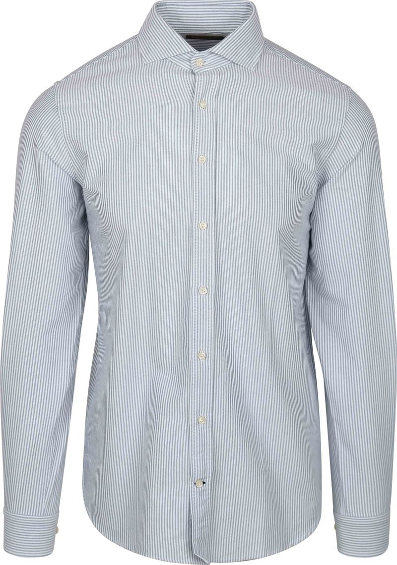 Steppin' Out Hemd Oxford Streifen Hellblau   - Größe XXL günstig online kaufen
