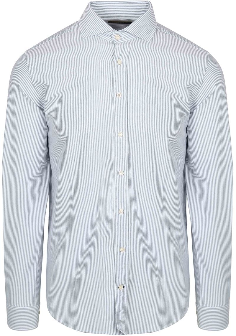 Steppin' Out Hemd Oxford Streifen Hellblau   - Größe XXL günstig online kaufen