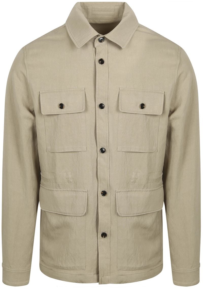 Suitable Overshirt Tencel Greige