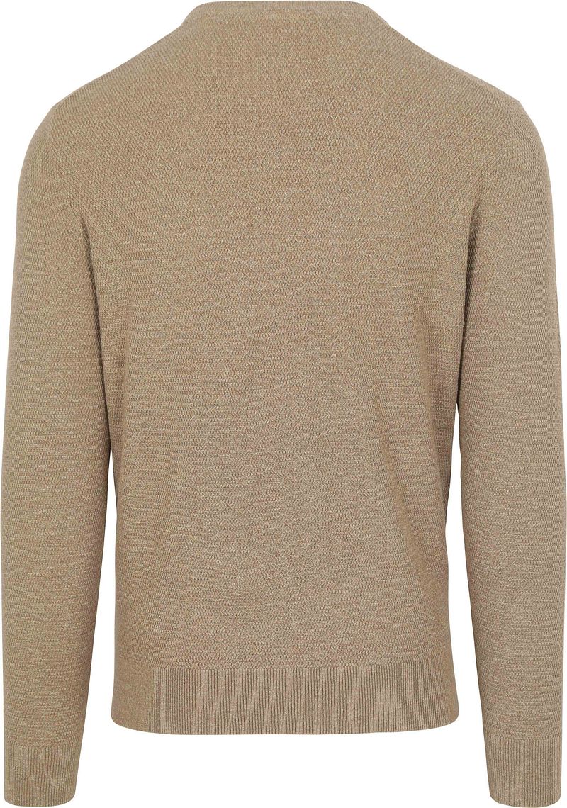 Suitable Trui Structure Slub Beige