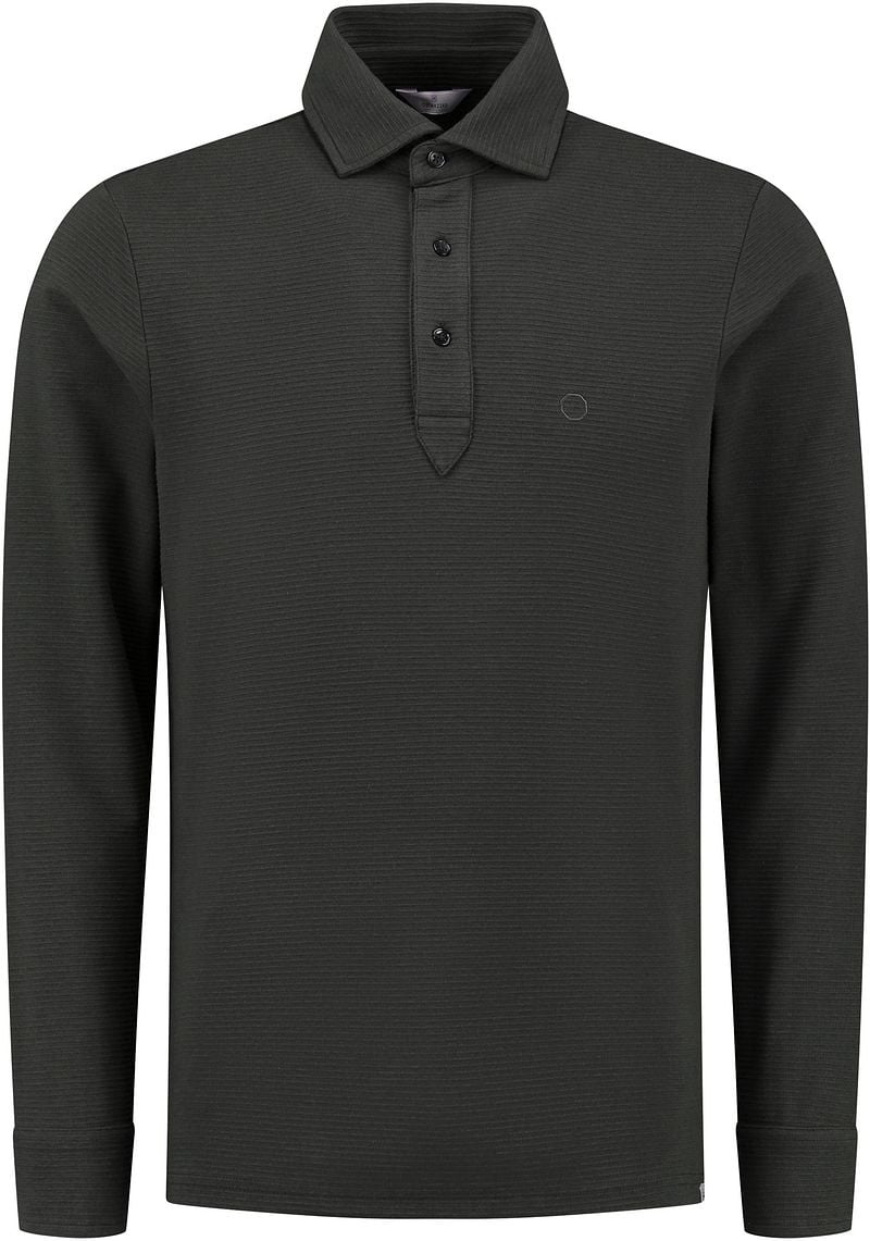 Dstrezzed Polo Longsleeve Donkergrijs