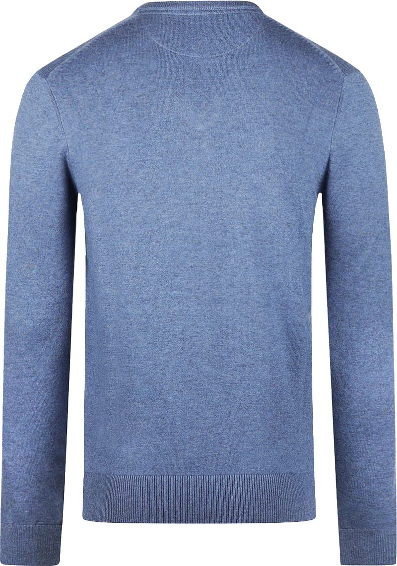 McGregor Pullover Merinowolle V-Ausschnitt Faded Blau - Größe XL günstig online kaufen