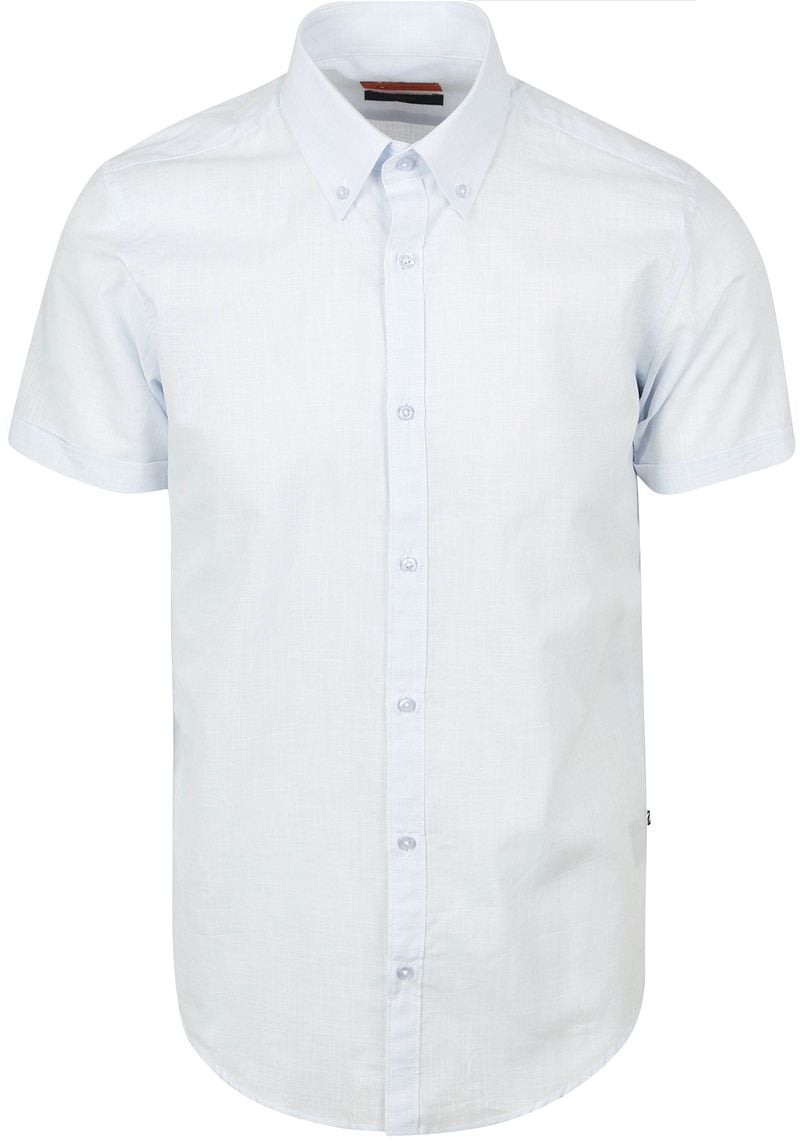 Suitable Short Sleeves Hemd Cotton Slub Hellblau - Größe XL günstig online kaufen