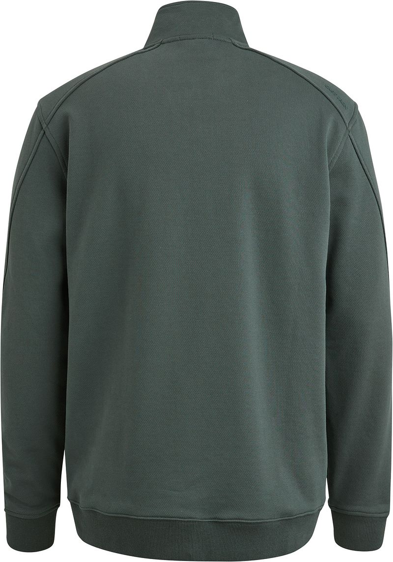 Cast Iron Half Zip Trui Groen